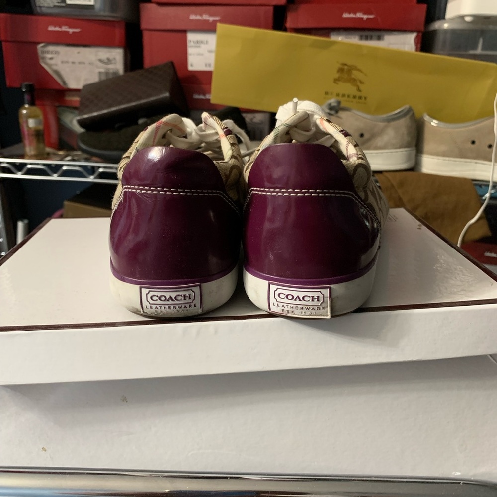 Coach sneakers 8.5 purple - Picture 3 of 5